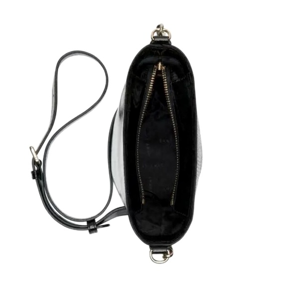 DKNY Snake Embossed Chain Leather Bucket Purse. - Picture 6 of 7